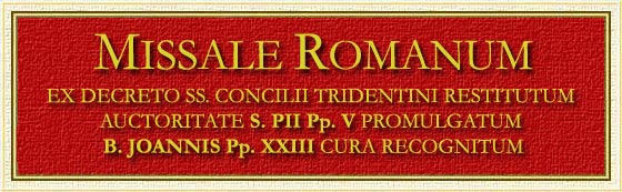 Missale Romanum - www.maranatha.it