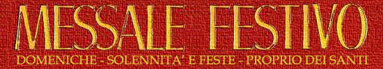 Messale Festivo - www.maranatha.it